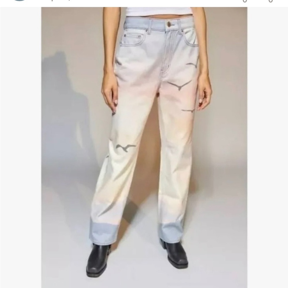 BDG Cowboy Jeans Ombré High Rise Straight Leg Sunset urban outfitters